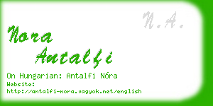 nora antalfi business card